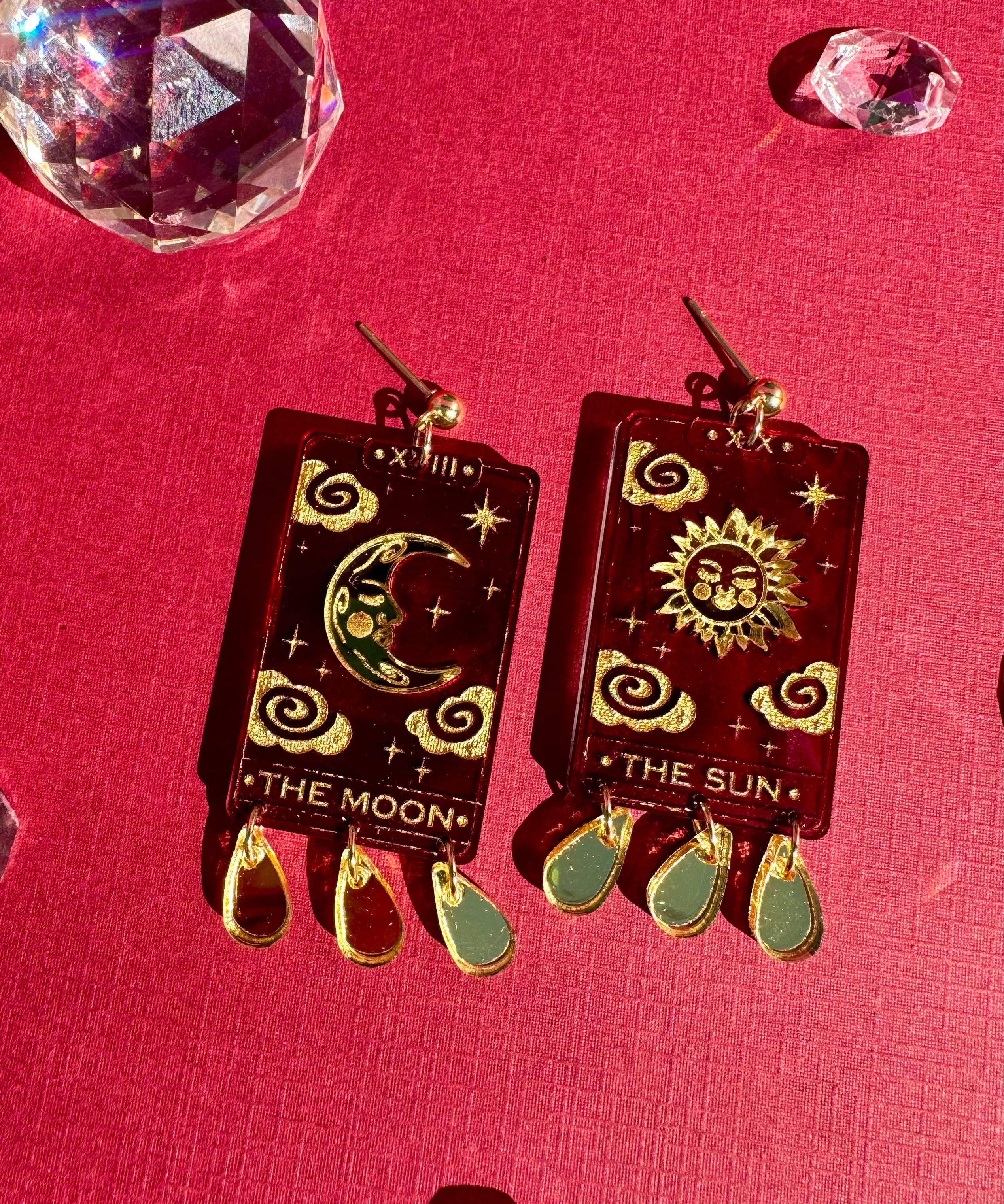 Tarot Card Earrings