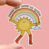 Peace Was Never An Option Sticker