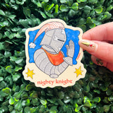 Nighty Knight Medieval Waterproof Vinyl Sticker