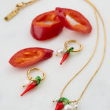 Caliente Necklace - 18K Gold Plated + Murano Glass/Pearl