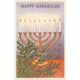 Happy Hanukkah, Menorah Postcard