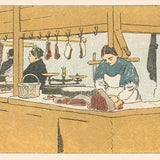 Female Butchers Postcard