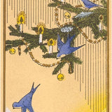 Blue Birds on a Tree Postcard