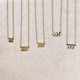 18k Gold Filled Angel Number Necklace