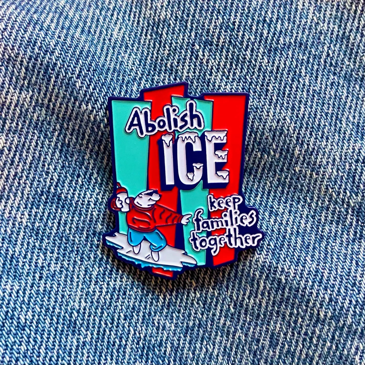 Abolish Ice Enamel Pin