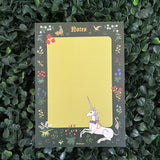 Unicorn Tapestry Medieval A6 Notepad