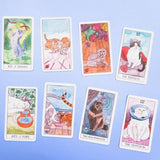 Cat Tarot Deck – Classic Tarot Cards with Cat-Themed Illustrations, 78 Cards & Guidebook