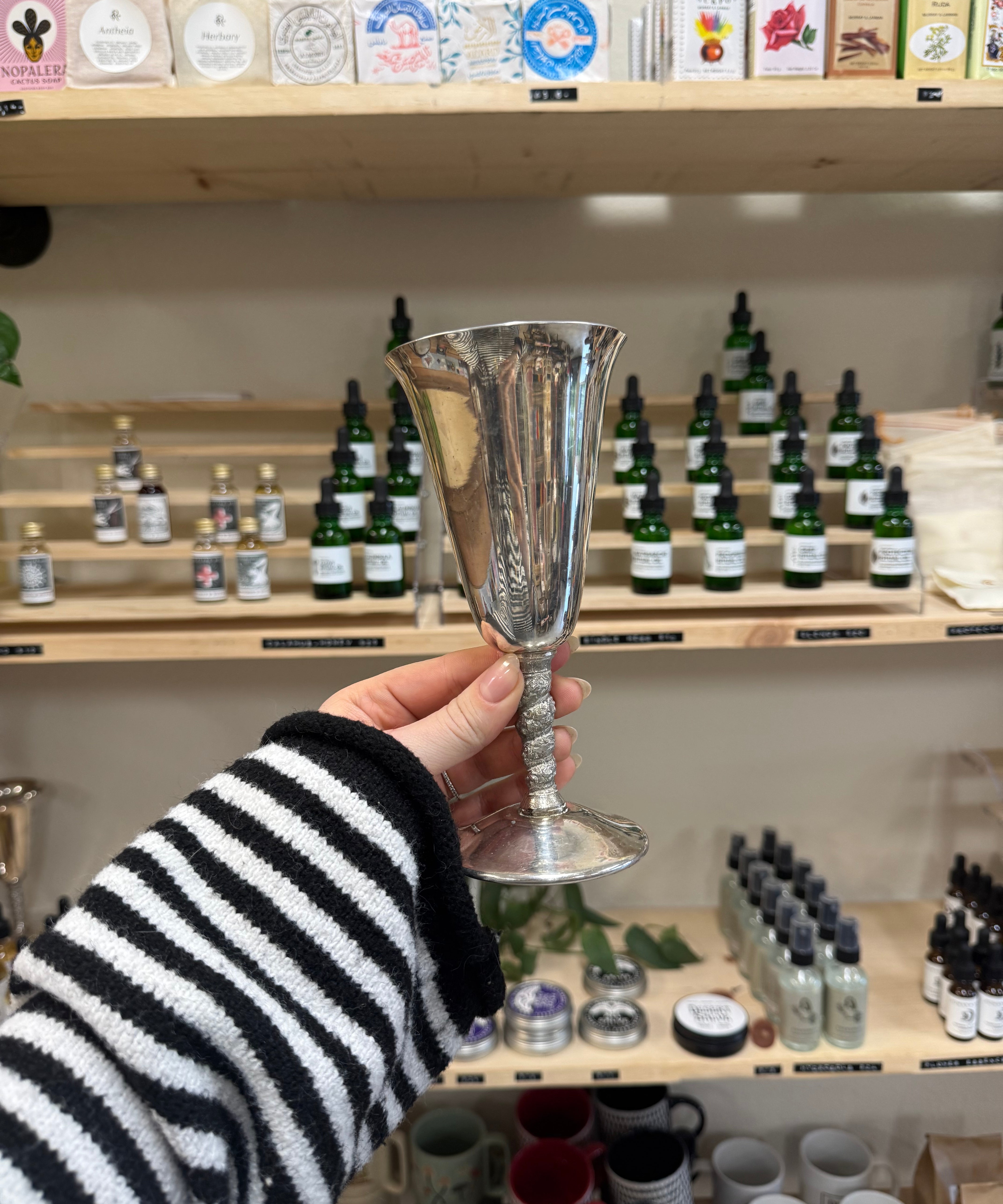 Vintage Silver Plated Goblet / Kiddush Cup