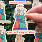WLW Wenches Loving Wenches Medieval Waterproof Vinyl Sticker