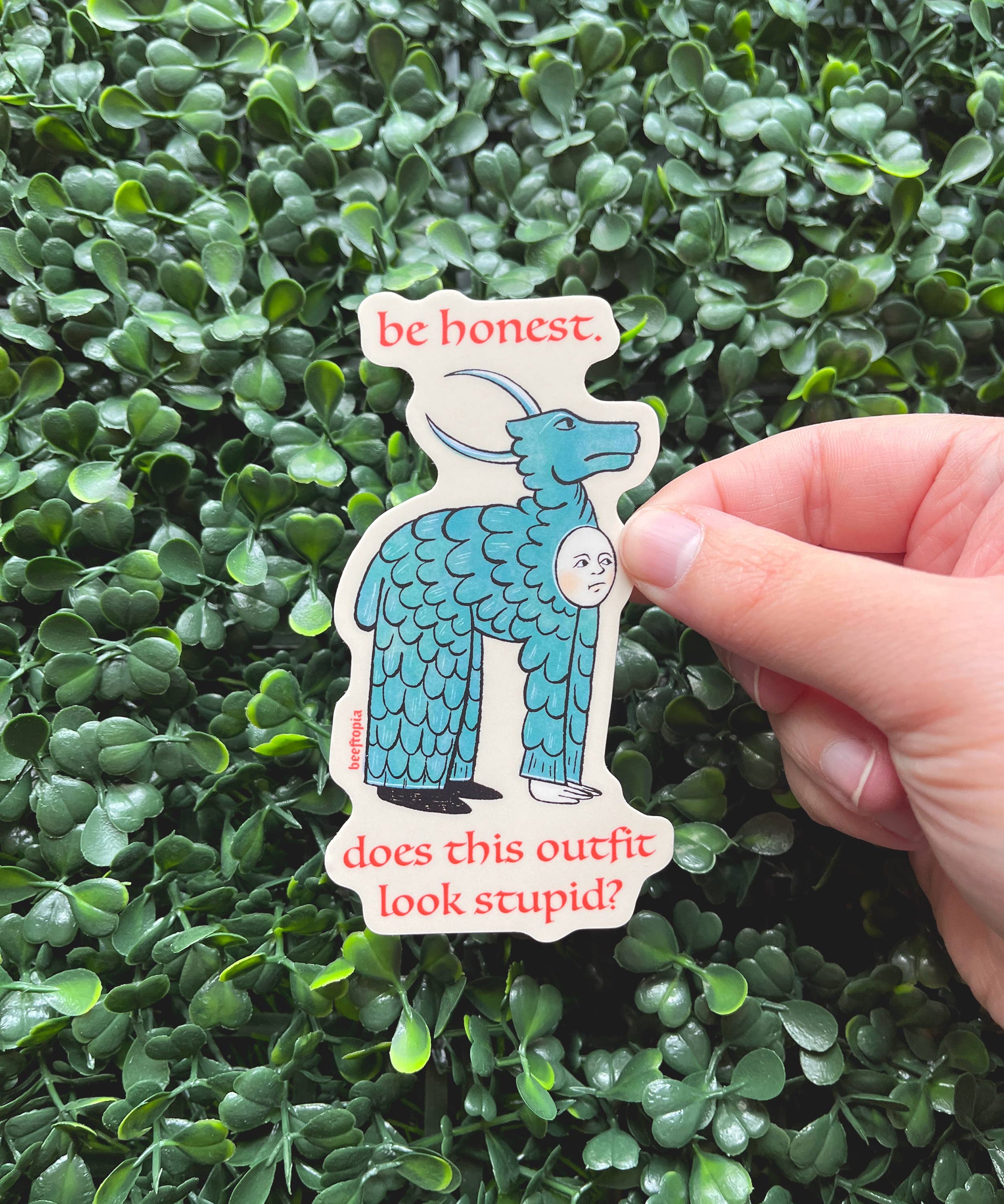 Stupid Outfit Medieval Vinyl Sticker