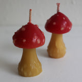 Mushroom Beeswax Candle