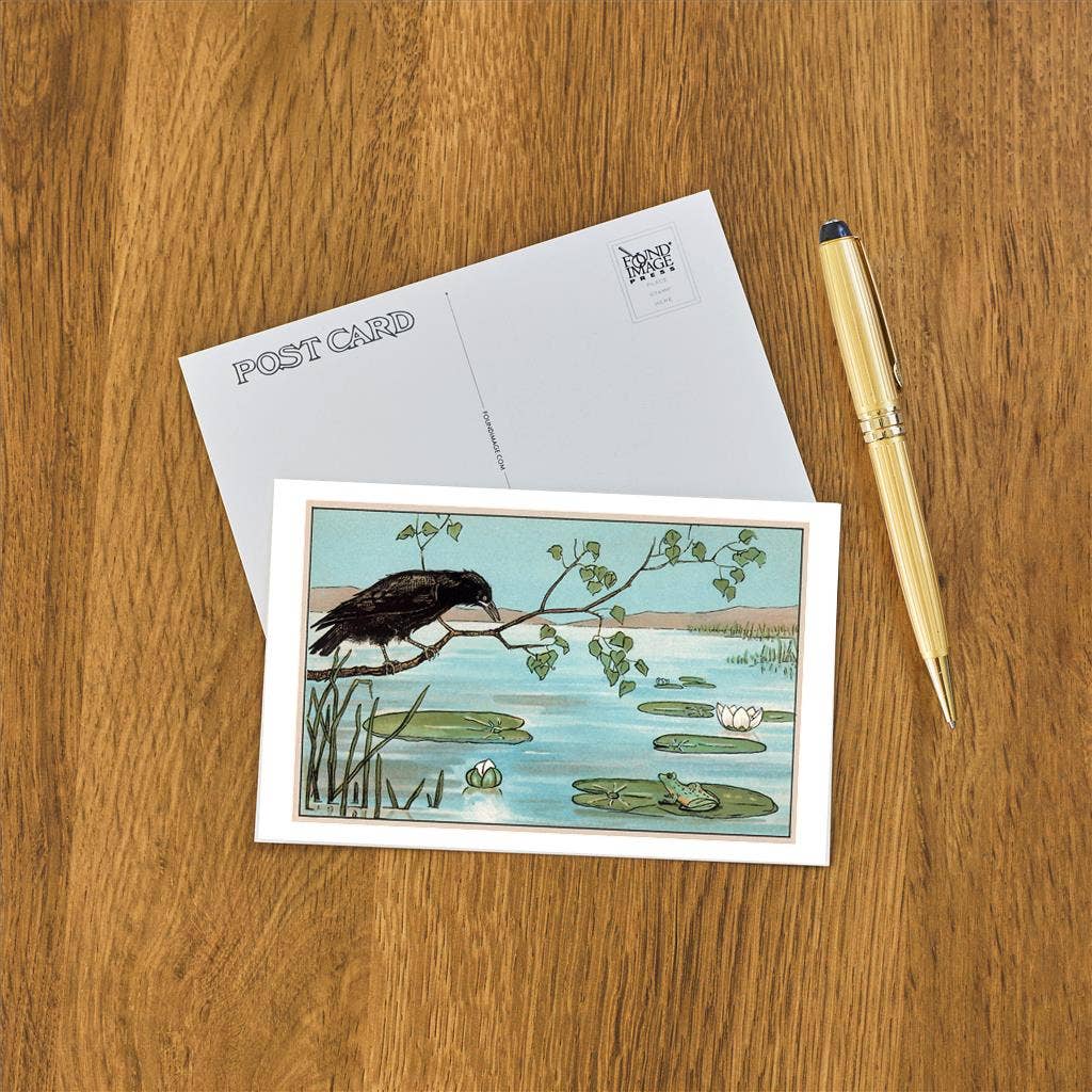 The Crow and the Frog Postcard