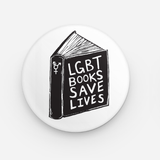 LGBT Books Save Lives Button