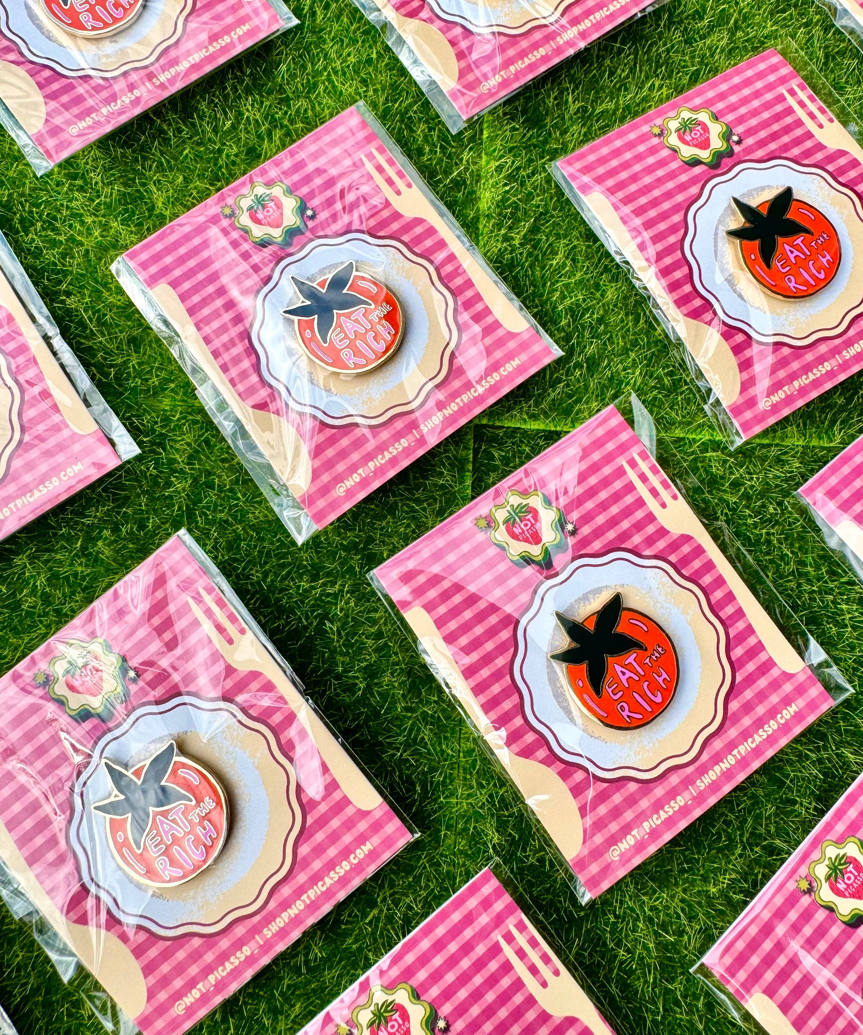 Eat the Rich Enamel Pin