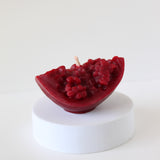 Pomegranate Slice Beeswax Candle
