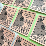 Bad News Horse Waterproof Vinyl Sticker