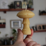 Amanita Mushroom Beeswax Candle