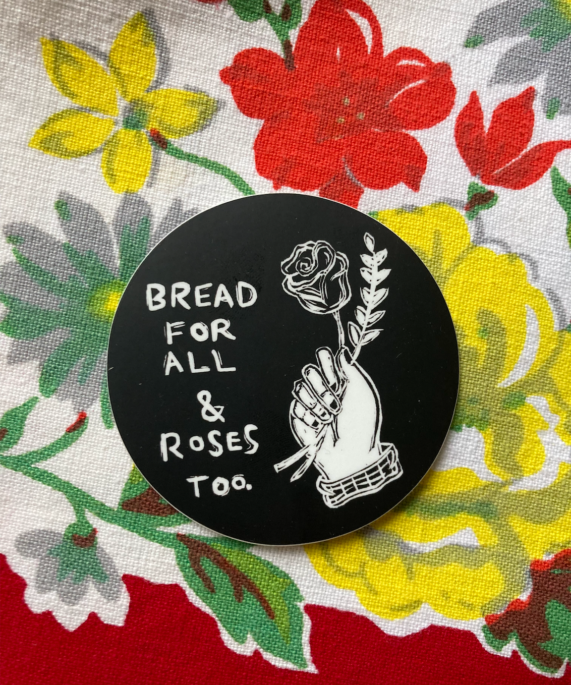 3" Vinyl Sticker - Bread & Roses
