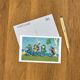 Frog & Beetle Band Post Card