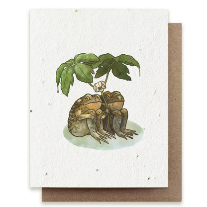 Two Toads Together Plantable Herb Seed Card