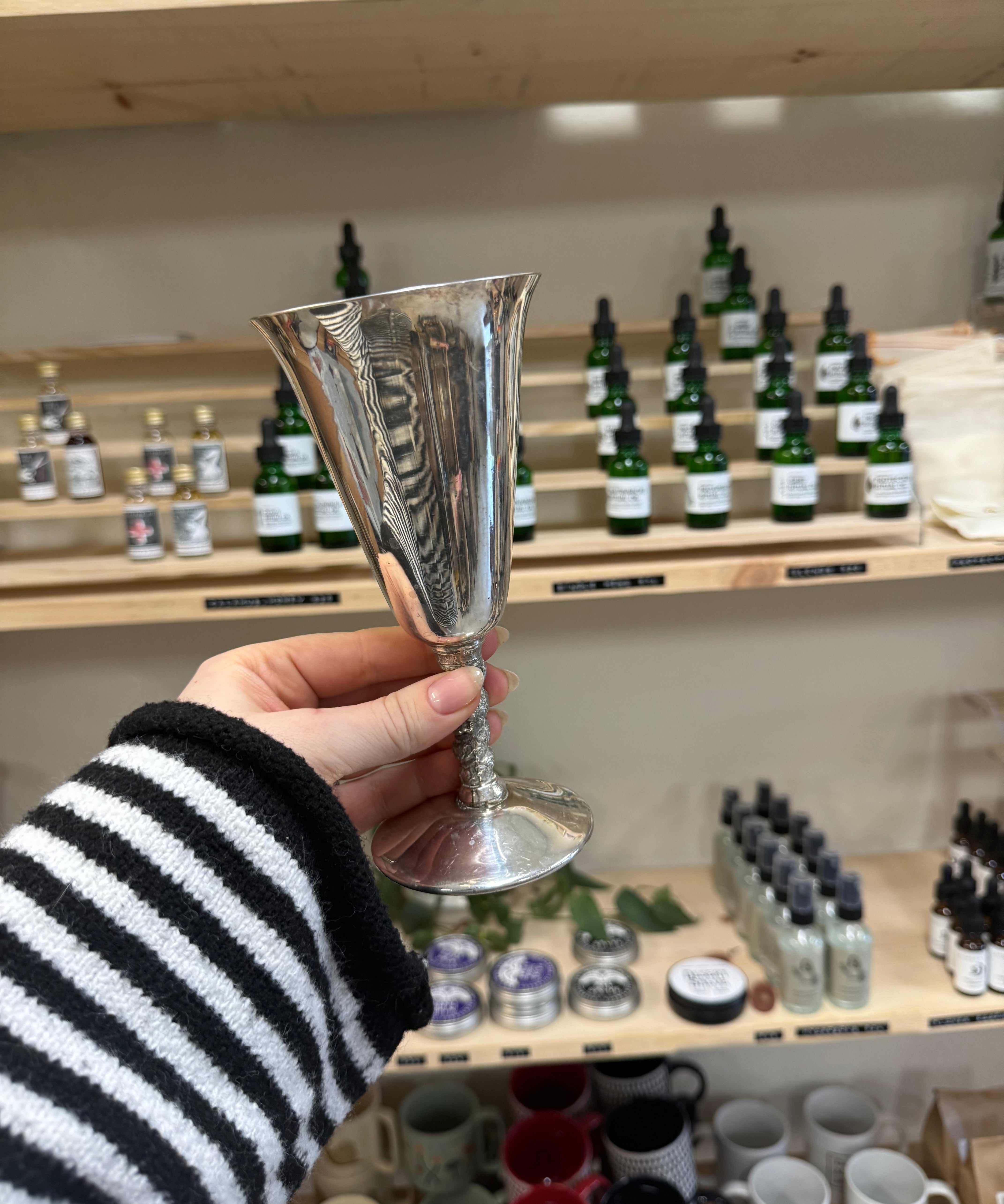 Vintage Silver Plated Goblet / Kiddush Cup