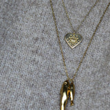 Magen David Amulet Heart Necklace by Jewitches - LIMITED PRE-ORDER
