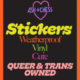 I Brake For Queer-Owned Businesses Bumper Sticker