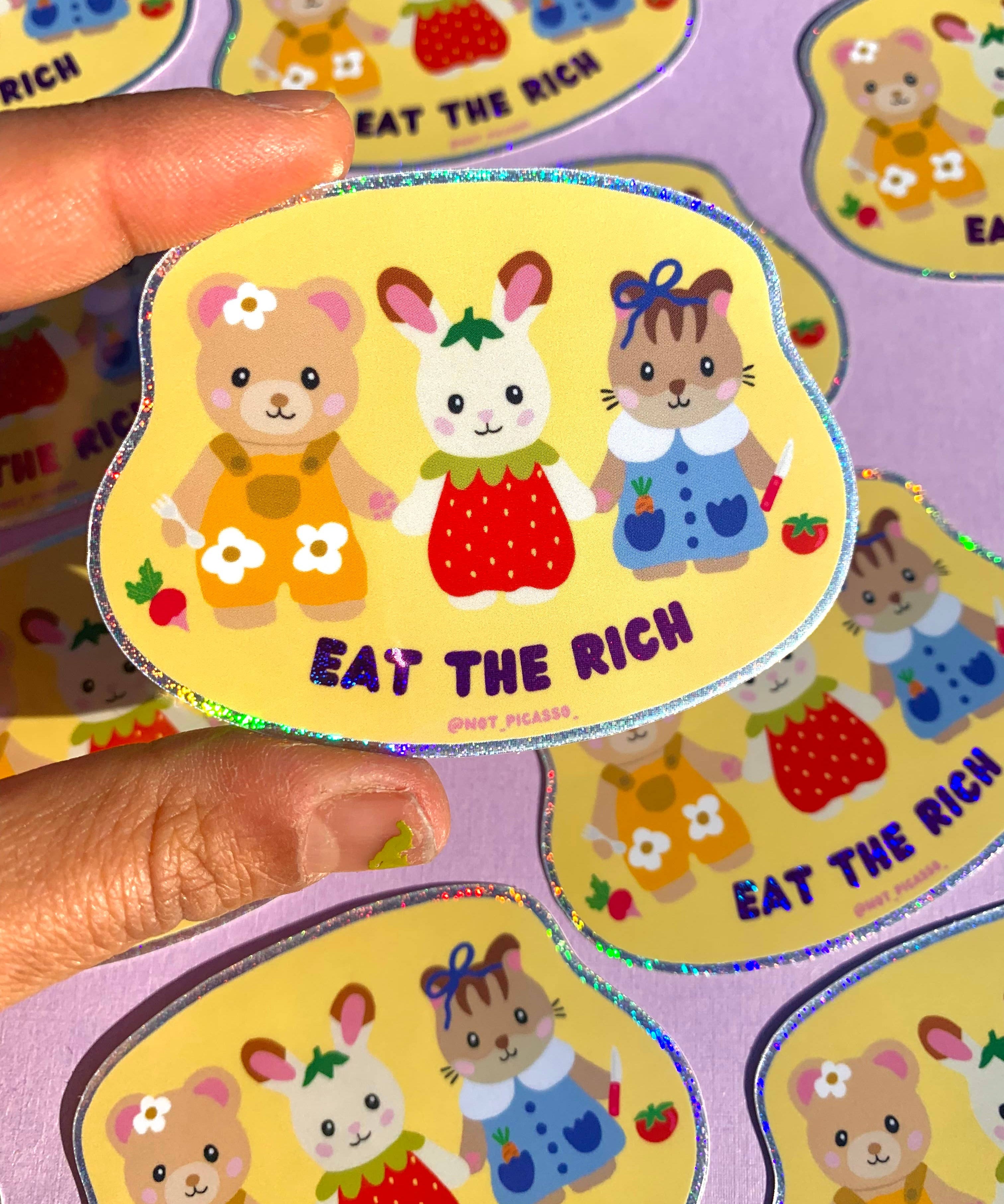 Eat the Rich Cutie Sticker