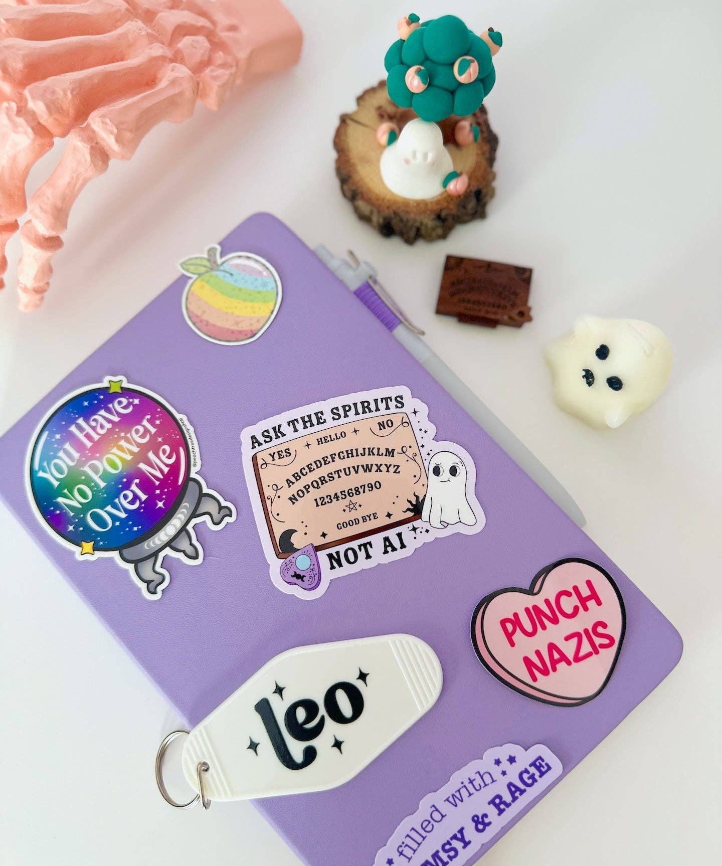 Ask the Spirits Not AI Spooky Sticker