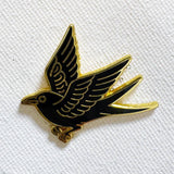 Gold Crow Pin