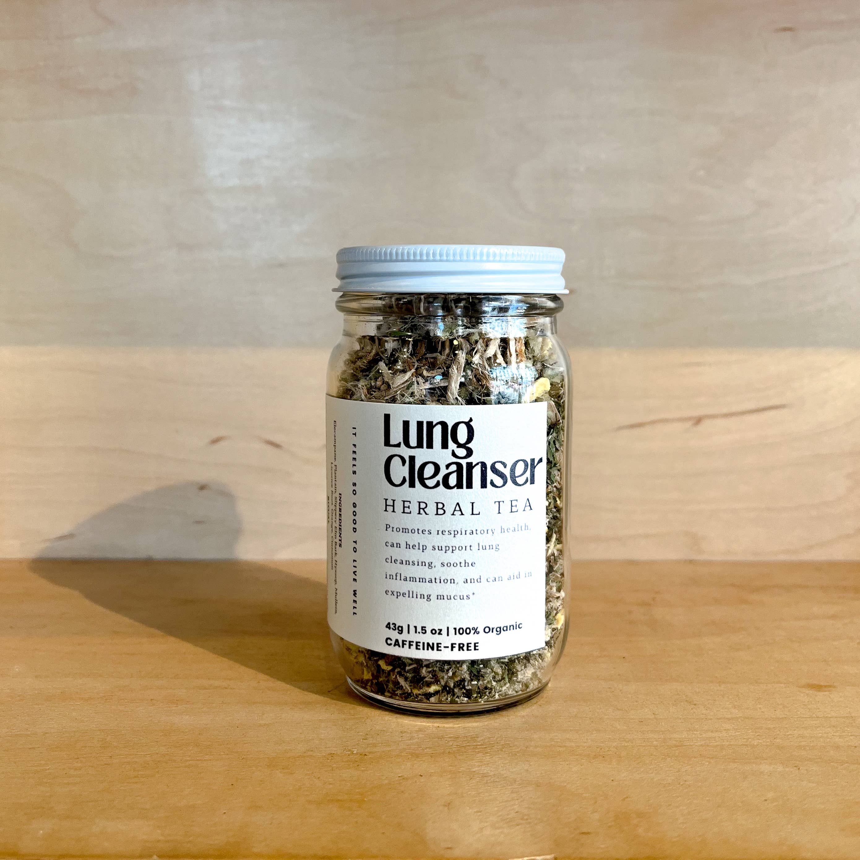 Lung Cleanser Loose Leaf Herbal Tea | Glass Jar
