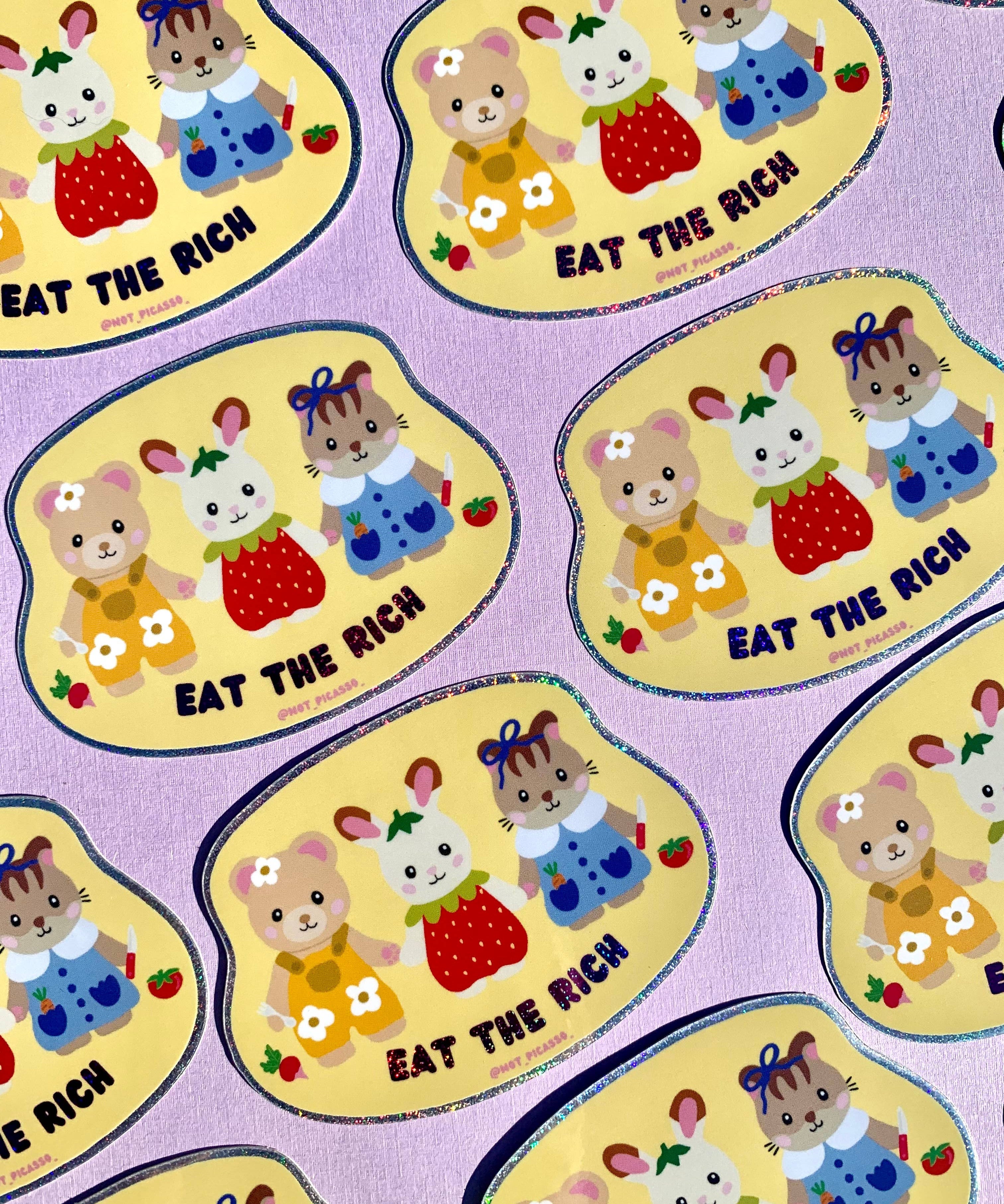 Eat the Rich Cutie Sticker