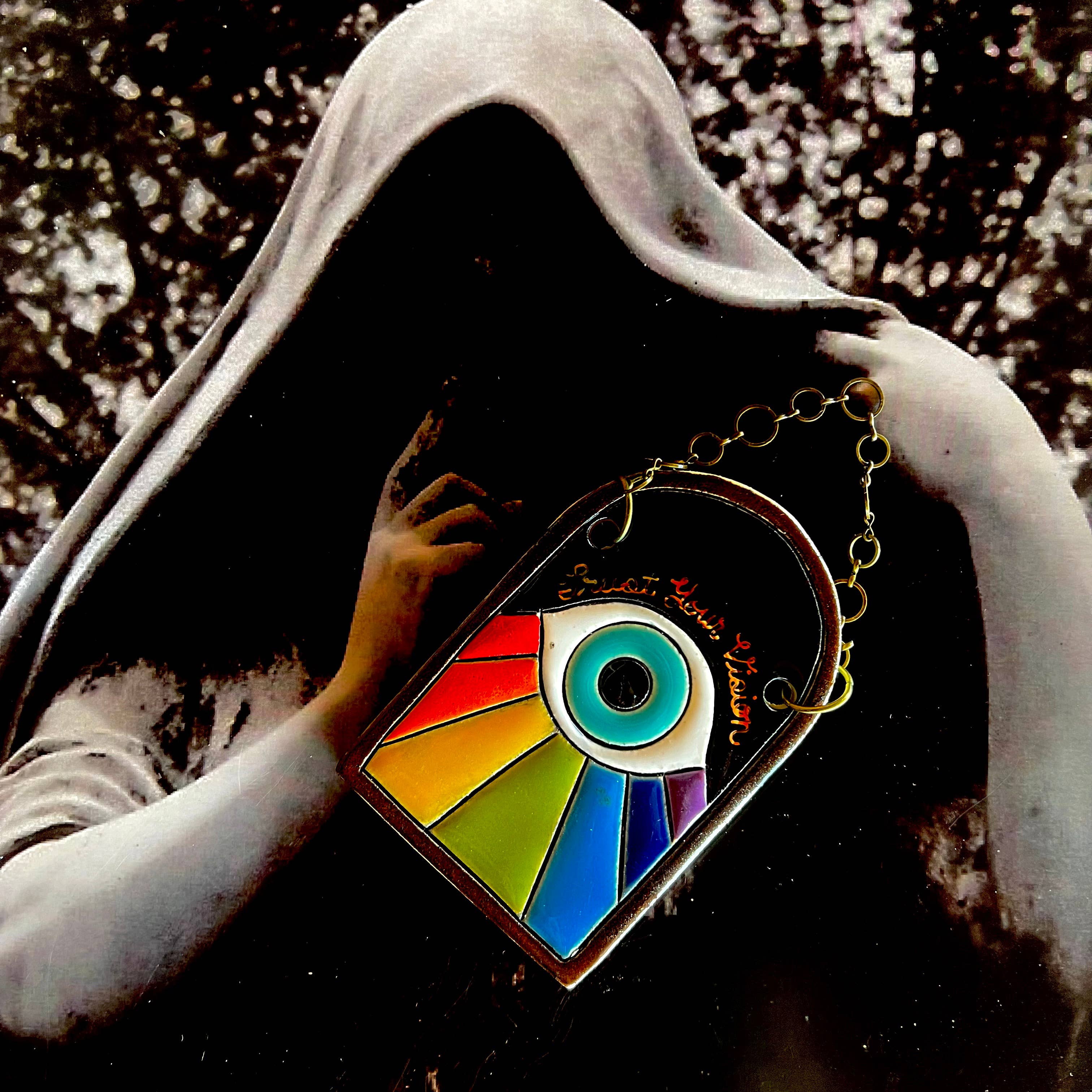 "Trust Your Vision" Ceramic Wall Hanging
