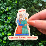 WLW Wenches Loving Wenches Medieval Waterproof Vinyl Sticker