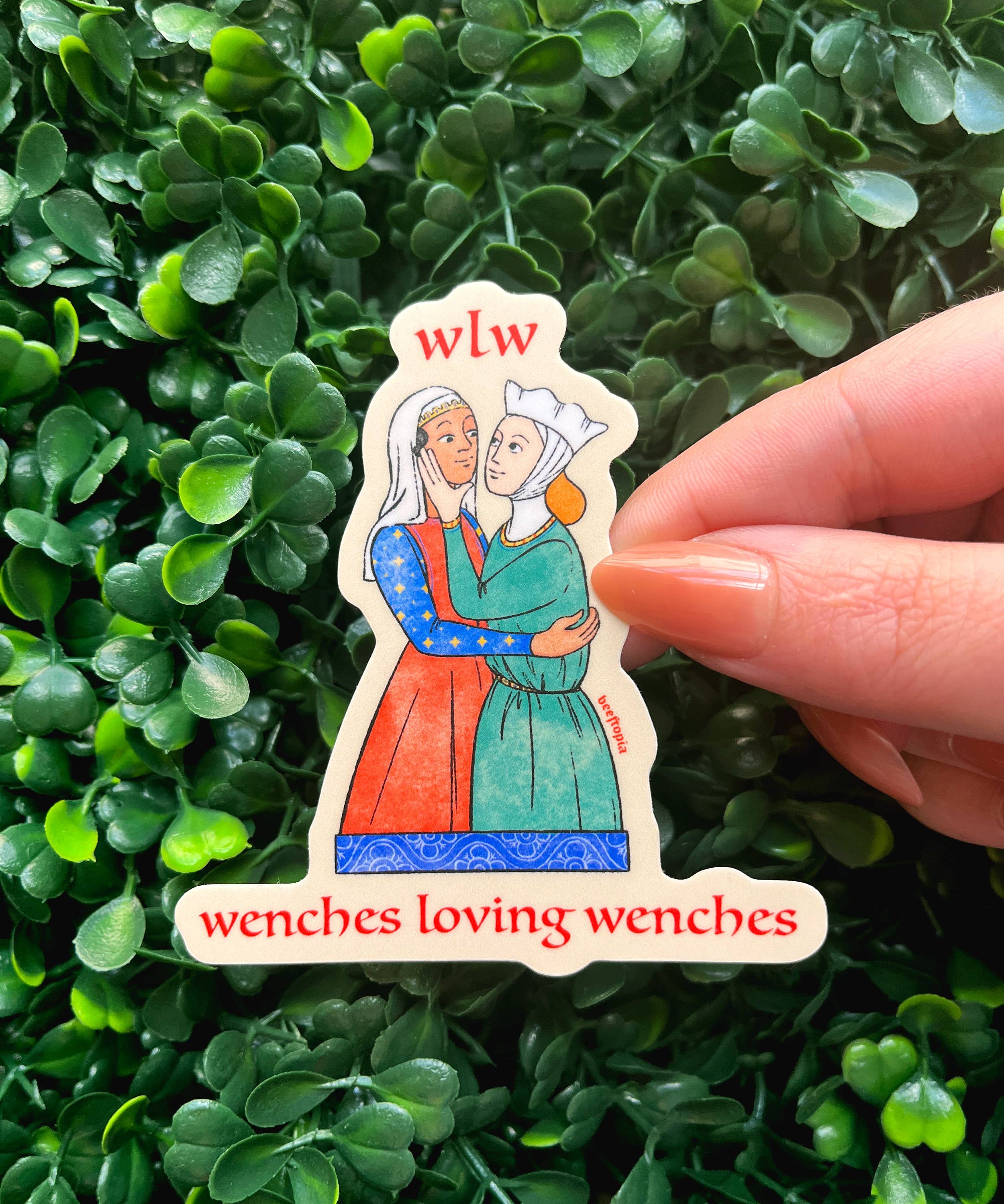 WLW Wenches Loving Wenches Medieval Waterproof Vinyl Sticker