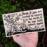 Return To the Earth - Bumper Sticker