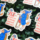 Who Wants to Be Freaky and Evil with Me? Vinyl Sticker