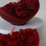 Pomegranate Slice Beeswax Candle