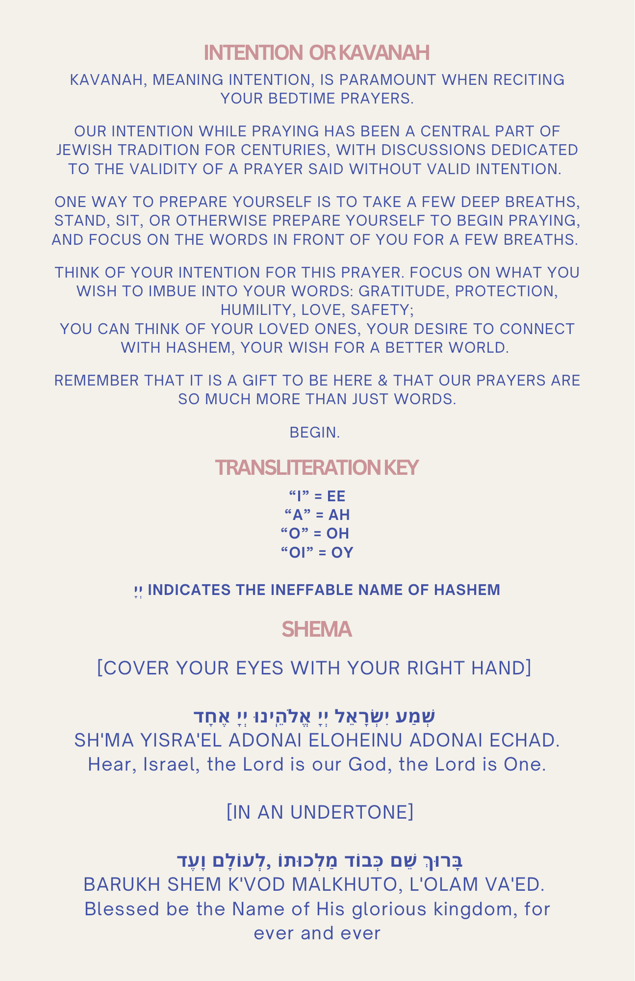 Jewitches Guide to Bedtime Prayers | Digital Booklet