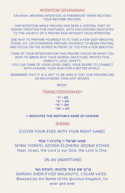 Jewitches Guide to Bedtime Prayers | Digital Booklet