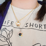 Silver Rainbow Mini Cosmic Magen David