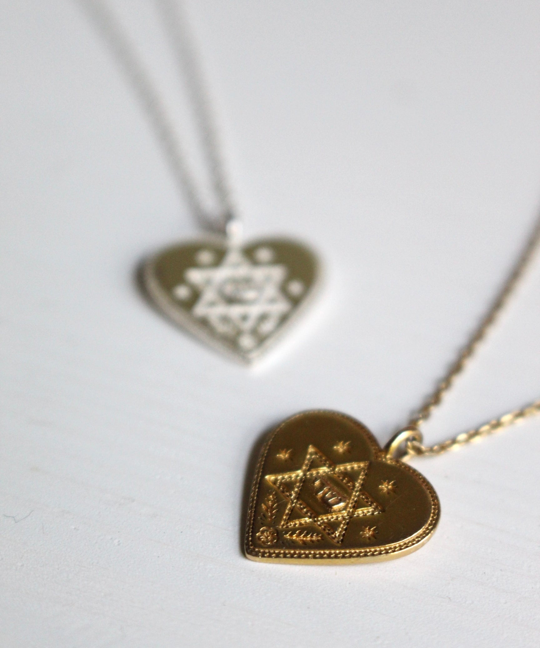 Magen David Amulet Heart Necklace by Jewitches - LIMITED PRE-ORDER