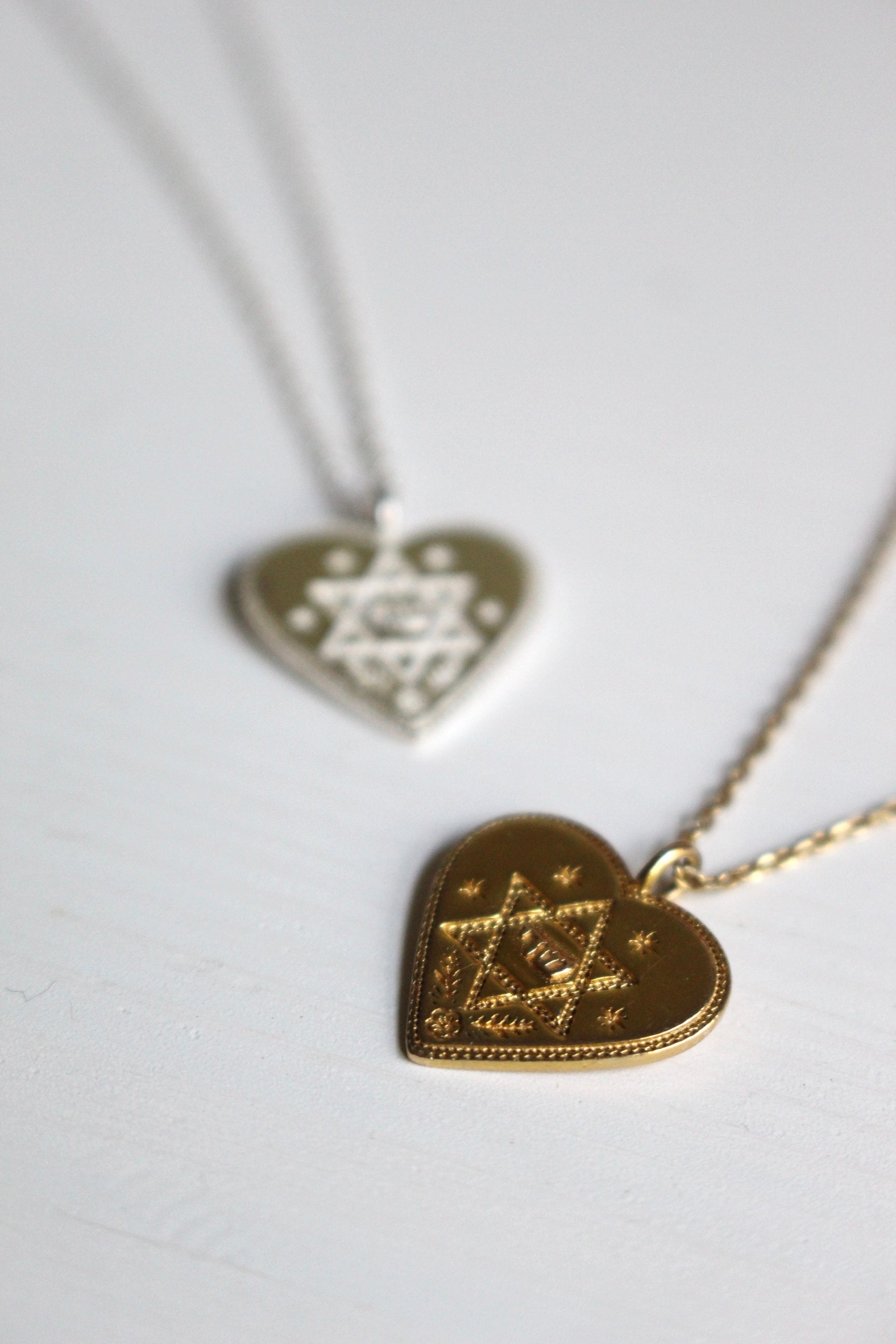 Magen David Amulet Heart Necklace by Jewitches - LIMITED PRE-ORDER