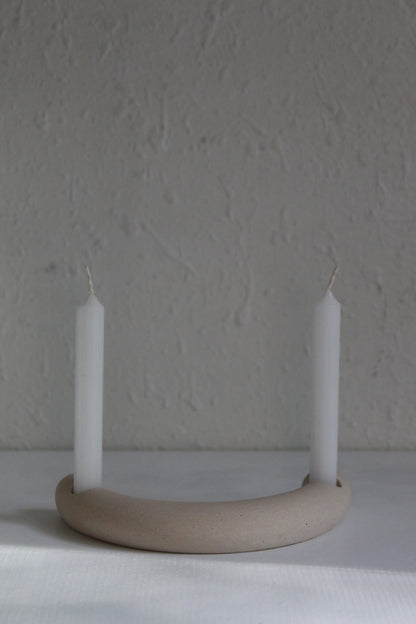 Crescent Moon Chime Candle Holder