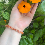 Carnelian Chip Stretch Bracelet