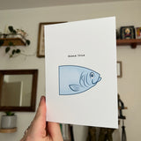Rosh Hashanah with the Fishes Greeting Card