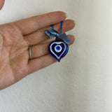 Miniature Evil Eye Heart