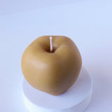 Golden Beeswax Apple Candle