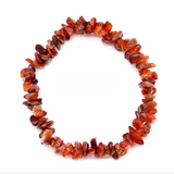 Carnelian Chip Stretch Bracelet