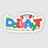 Colourful Doikayt Sticker